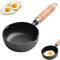 RANJIMA Gusseisenpfanne Klein Pfanne für Spiegeleier 11cm Mini Pfanne aus Gusseisen Bratpfanne Eierpfanne mit Griff, Tragbar Gusseiserne Pfanne Klein Omelettpfanne Cast Iron Pan für Camping, Kochen