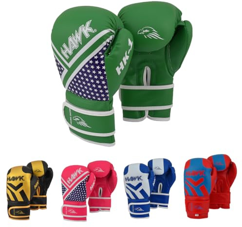 Kids Boxing Gloves 4oz, 6oz, 8oz - Youth Training Gloves for Boys & Girls | Punching Bag, Kickboxing, Muay Thai & MMA | Comfortable, Durable, and Protective (Green, S)