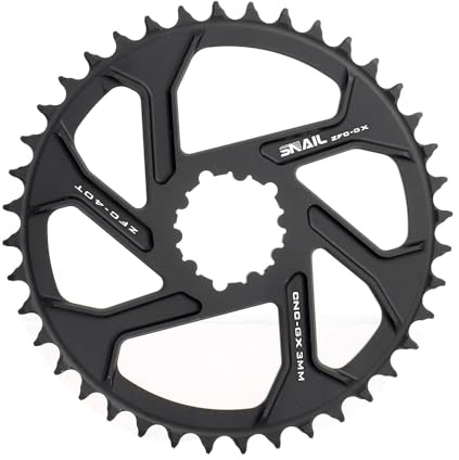 CYSKY Direct Mount Chainring 32T 34T 36T 38T 40T 3mm Offset Narrow Wide Teeth Chainring CNC 7075 Bike Chainwheel for SRAM GXP Interface Crankset (Black, 40T)