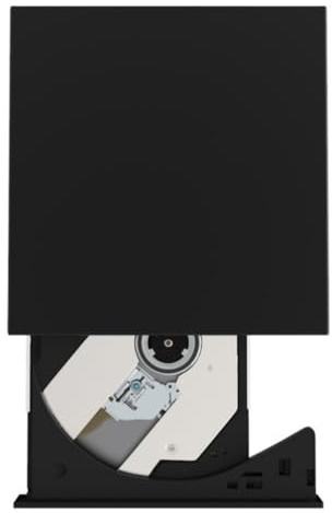 GMBYLBY Unidad de DVD externa USB tipo C, reproductor de CD portátil, pequeño ABS óptico para laptop, computadora de escritorio