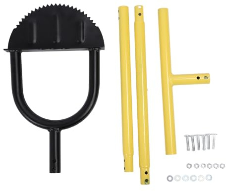 Coupe-Bordure Manuel en Forme de belette de Jardin, poignée en T, Outil agricole de Jardinage, Construction Robuste en Acier au Carbone, Poteau de 96 cm pour l'aménagement