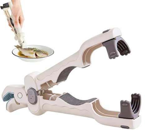 Pinzas para placas de cocción – Agarrador de silicona antideslizante de 6 pulgadas para cocinar al vapor, microondas, horno, cocina, hornear, hogar, apartamento y restaurante