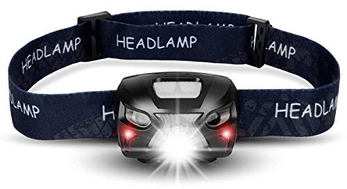 Lámpara frontal recargable, lámpara frontal LED con 6 modos de iluminación, antorchas frontales súper brillantes con LEDs blancos y rojos, faro impermeable para acampar, senderismo y lectura