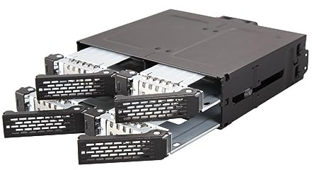 SATA Hot Swap Wechselrahmen für 4X 2,5 Zoll (6,4cm) SSD/HDD - Vollmetall - Icy Dock ToughArmor MB607SP-B