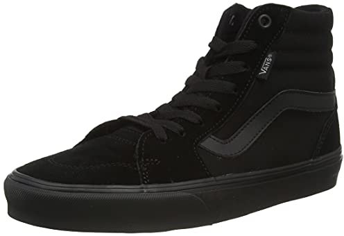 Vans Herren Filmore Hi Sneaker, Suede Canvas Black Black, 45 EU