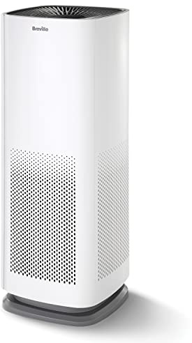 Purificador de aire 360° Autosense de Breville | Filtro silencioso True HEPA H13 | Elimina el 99,97 % del polvo, el humo y el polen |4 velocidades | Modo nocturno | Indicador de sustitución del filtro