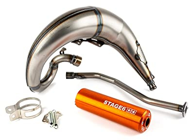 Impianto di scarico Stage6 Streetrace montaggio alto CNC, nero per Beta RR