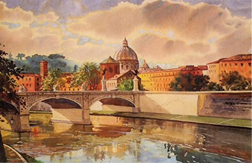Zita´s Creative Rispapper A3 – Ponte Vecchio. Motiv-halmsilke, stråsilkespapper, decoupage-papper