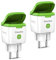 GreenSun Smart Steckdose Wlan Steckdose Zeitschaltuhr Steckdose Stromzähler für Steckdose Alexa Steckdose Smarte Steckdose Wlan Steckdose Outdoor IP44 Wasserfest, VeSync APP, 2 Pack