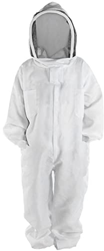 1PC Bee Suit Full Body Beekeeping Suit with Veil Hood Hat Bee Keepers Suits Protective Bee Proof Clothing for Beekeeping Equipment L