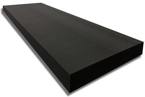 FoamTouch 5 Thick x 36 Wide x 72 Long Charcoal High Density Foam, Charcoal Foam Ideal for Couch Cushion, Bench Cushion, Seat Replacement, Wheelchair Seat Cushion and More