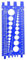 Povxlum Écrou Boulon Jauge de Filetage Vérificateur Taille de Boulon et Jauge de Filetage Boulon en Plastique Écrou Mesure de Filetage Jauge 1 Pièces