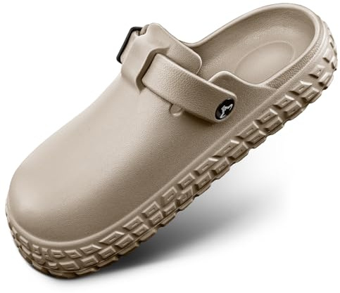 KEMISANT Cushioned Clogs Mules for Men Garden Beach Water Fun-Lightweight