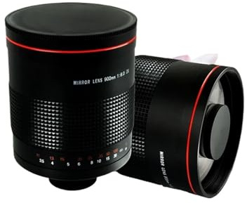 Manuellt teleobjektiv for kamera 900 mm f8.0, reflex, kan ta vackra bilder av munkar, kompatibel med Canon, Nikon och Sony.(Canon RF)