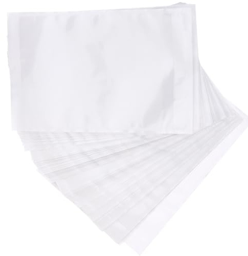 Alipis 100 Sobres Adhesivos para Etiquetas de Envío Fundas Autoadhesivas Transparentes para Listas de Embalaje Tamaño 120X180 MM Bolsas para Documentos de Envío Paquete de 100