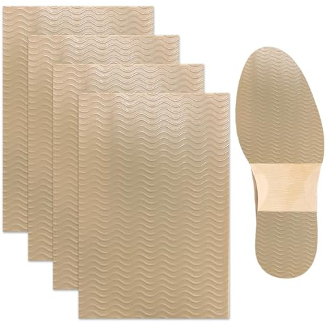 QEXUJOW Imbottiture per calzature,Suola antiscivolo, soletta con motivo ondulato, cuscinetto protettivo fonoassorbente sulla suola, silicone resistente all'usura e tagliabile.