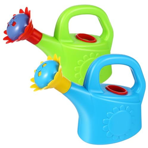TOPPERFUN Regadera con forma de pollo para niños, regadera pequeña de plástico, juguete de agua para jardín, bañera y caja de arena, 2 unidades, colores aleatorios