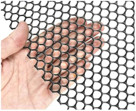 ABS trädgårdsfjäderfästängselnät | Svart/Vit 0,8 cm Hål 0,5x(1-5)m Trädgårdsfjäderfä Serikultur Balkong Yardjon(Black 0.8cm Hole,0.5X5M)