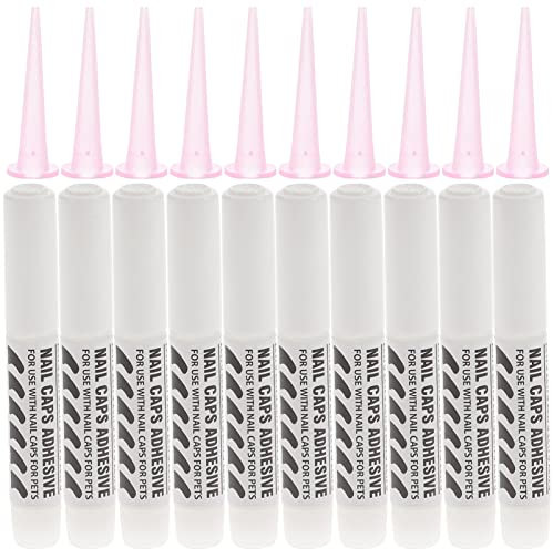 balacoo 10st Nagelkleber Für Hunde Kleber Für Kätzchen-nagelkappen Klebstoffe Für Kat Klauenkleber Nagelkleber Für Haustiere Nagelkappen Für Katzen Nagelschutz-kleber Spitz Pflege Kleber