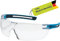Uvex tune-up Schutzbrille – Sicherheitsbrille mit 100% UV-Schutz - metallfrei, Anti-Beschlag & kratzfest – superleicht (23g) - blau/anthrazit, transparent