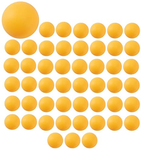 CIWEI 50 Stück Tischtennisbälle, Premiumqualität, fortgeschrittene Ausbildung, leichte Bälle, langlebig, orange