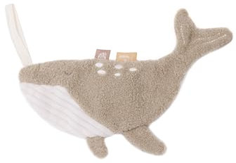 Jollein Schmusetuch Baby - Deepsea Whale - Schnullertuch - 100% Polyester - Kuscheltier - Wal