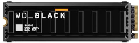 WD_BLACK SN8100 PCIe Gen 5 NVMe SSD 2TB (Up to 14,900MB/s read speed, Up to 14,000MB/s write speed, M.2 2280 with Heatsink, Next Gen TLC 3D NAND Technology, Up to 1,200TBW) POWERED BY SANDISK