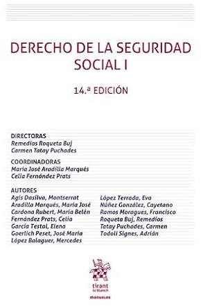 Derecho de la Seguridad Social I 14ª Edición (Manuales de Derecho del Trabajo y Seguridad Social)