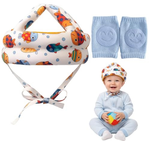 Head Protection for Baby, Baby Helmet for Toddlers 6-36 Months, Infant Head Protector with Adjustable Straps, Lightweight Breathable Design for Learning to Walk, Crawling & Play