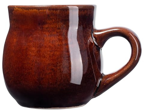 KADAX Tazza di argilla da 250 ml, 1 pezzo, tazza in ceramica con manico per vin brulé, Met & tè, tazza in ceramica, tazza di Natale, tazza di vin brulé in argilla