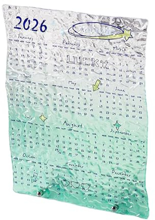 Kalender 2026 Genomskinlig Akryl Planeringskalender