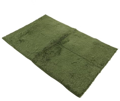 CRAFTHROU Tapis Réutilisable pour Reptiles en Fibre Verte Étanchéité, Substrat pour Tortues Terrestres Terrariums