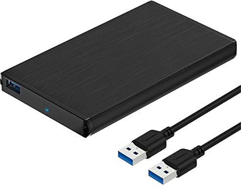 SABRENT Aluminium Festplattengehäuse 2,5 Zoll, SSD HDD SATA zu USB 3.2x1 Gehäuse (EC-UK30)