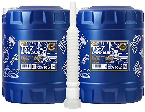 2 x 10 Liter, MANNOL 7107 TS-7 UHPD Blue 10W-40 Traktor LKW Motoröl