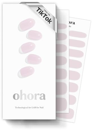 ohora Semi Cured Gel Nail Strips | Pink, Solid | N Bare Pink