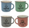 Kaffeetassen Set/4 XL Tasse Keramik spülmaschinenfest ca. 350ml