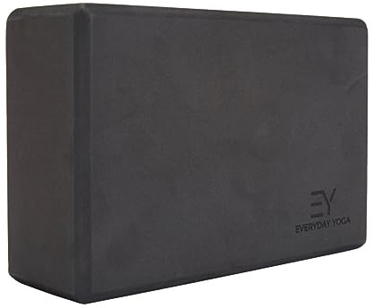 Everyday Yoga 3 Inch Foam Yoga Block, 3 x 6 x 9 In - Black