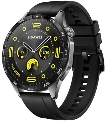 HUAWEI, SmartWatch, WATCH GT 4 46mm,Design Geométrico,Novo gerenciamento de calorias,Até 2 semanas de bateria (preto) (Renewed)