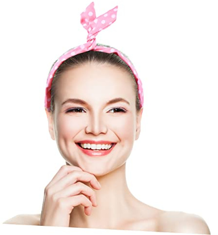 Didiseaon 6piezas Diademas Orejas De Conejo y Lazo Estilo Retro Diadema Para Pelo Bufanda