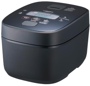 ZOJIRUSHI Premium Reiskocher Induktion NW-QAQ-10 – 1,0 Liter – mit Timer- und Warmhaltefunktion – inkl. Messbecher, Reislöffel und Dämpfeinsatz - Mit europäischem Netzkabel