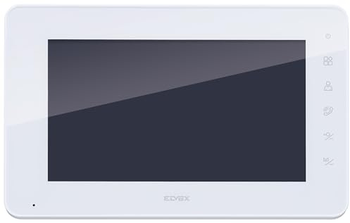 Vimar K42932 7 LCD handsfree kapacitiv tangentbord tilläggsskärm för videointercom-kit, strömförsörjning 40103, komplett med fästfästen