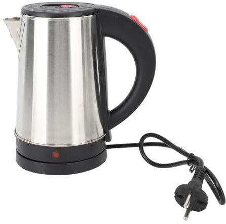 Hervidor Eléctrico Inalámbrico de Acero Inoxidable de 0,8 L, Calentador de Agua Eléctrico, Olla de Agua Caliente, Calentador de Agua de Ebullición Rápida, Olla Inalámbrica,