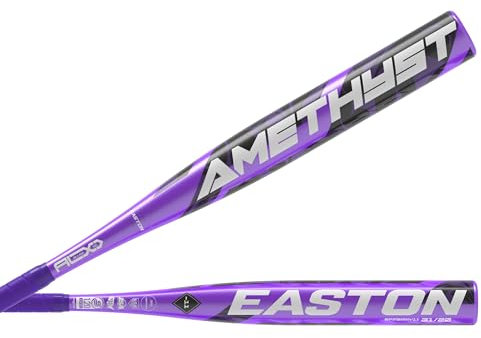Easton Amethyst Fastpitch Softball Bat | -11 Drop | 1 Pc. Alloy | Approved for All Fields Bate de Lanzamiento rápido, Unisex, Morado, 76.20 cm