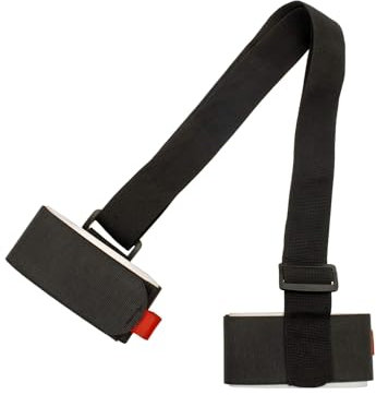 JIHXYER Tragegurt Für Ski, Ski Tragehilfe, Ski Tragegurt Kinder, Snowboard-Bindungsriemen, Skiriemen, Skiträgerriemen, Schwarz