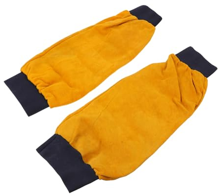 DIYEAH Manicotti Di Protezione Per Saldatura in Pelle Spessa Design Protezione Completa Per Braccia Durante Lavori Di Saldatura e Campeggio