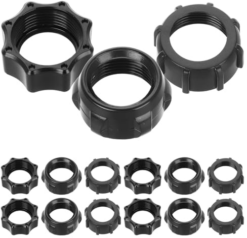 Luxshiny 15 Piezas de Tuercas de Apriete para Soporte de Montaje en Coche, Anillos Fijos para Rótula Compatibles Cargador Inalámbrico, Accesorio Multifuncional para Accesorios Móvil Coche
