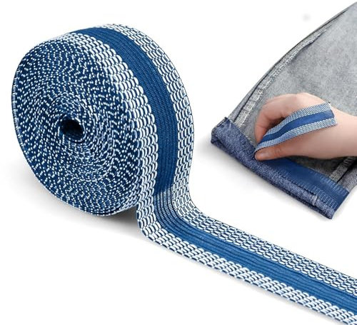 PYRUVAE 20M Vaqueros Cinta Termoadhesiva para Dobladillos, Azul, Cinta Adhesiva para Dobladillos, para Cortinas, Pantalones, Vestidos, Vaqueros. Cinta Dobladillo Plancha, Fijación duradera