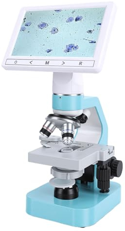 Socobeta Microscopio Binocular con Imágenes Nítidas, Pantalla de 7 Pulgadas para Observación de la Ovulación en Perros