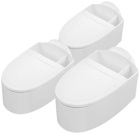 Kichvoe 3 Piezas Cenicero Creativo de Pared con Tapa para Baño y Oficina, Diseño Abatible sin Taladro, Material PP y Acero Inoxidable, Decoración Funcional Hogar