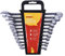 Amtech K0425 Combination Spanner Set, 11 Pieces Chrome Plated, Corrosion Resistant, Supplied with Storage Rack, 6mm-19mm